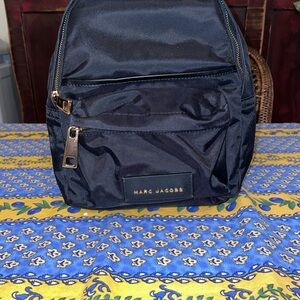 Marc Jacobs Nylon Backpack Black Gold Hardware NWOT 9x11
